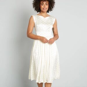 ModCloth Always In My Dots Fit and Flare Dress- Size 16W